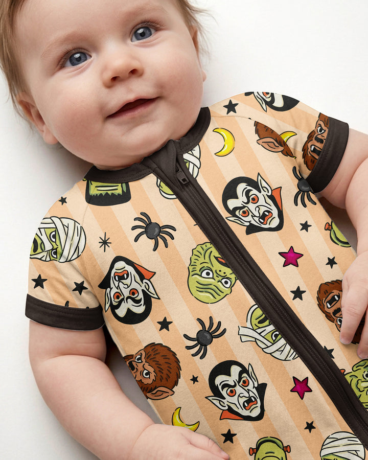 Creepy Crew Family Matching Bamboo Shorty Zippy