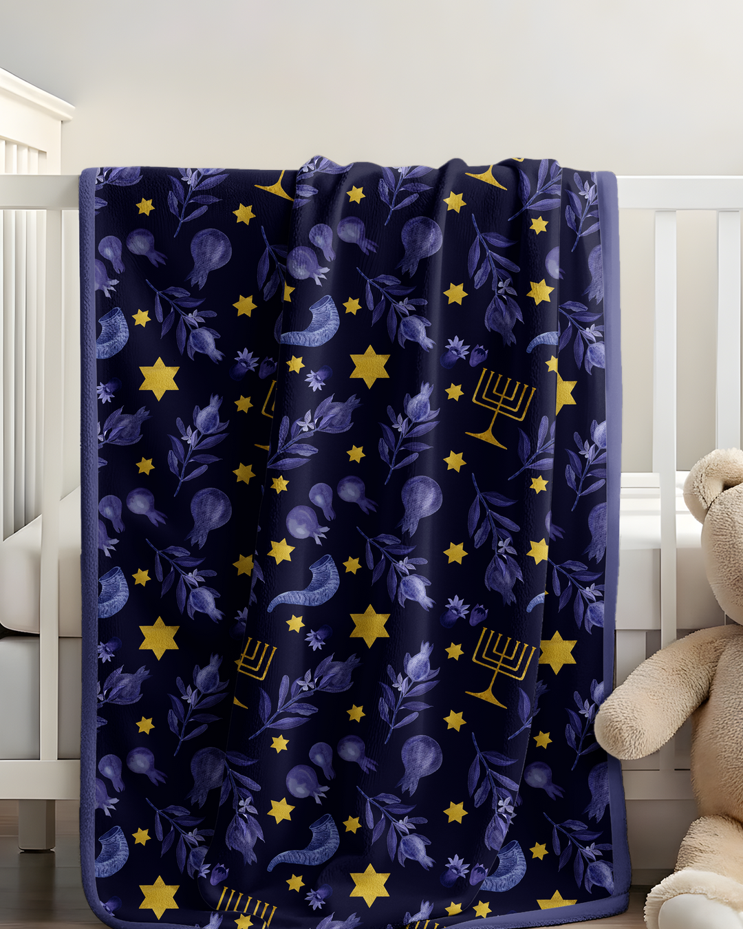 Rosh Hashanah Night Family Matching Bamboo Blanket