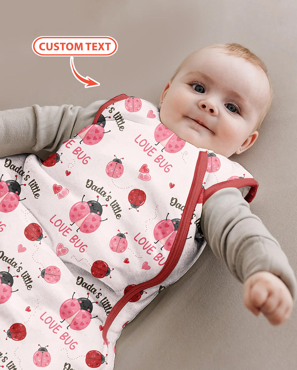 Personalized Grandma's Little Love Bug Bamboo Sleep Bag