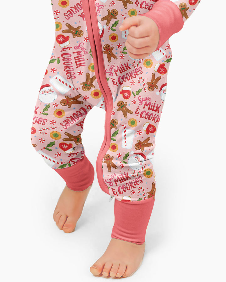 Santas, Milk and Cookies Bamboo Convertible Zippy