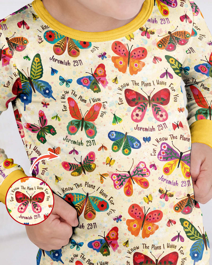 For I Know The Plans I Have For You Bamboo Two Piece Long Sleeve Pajama Set