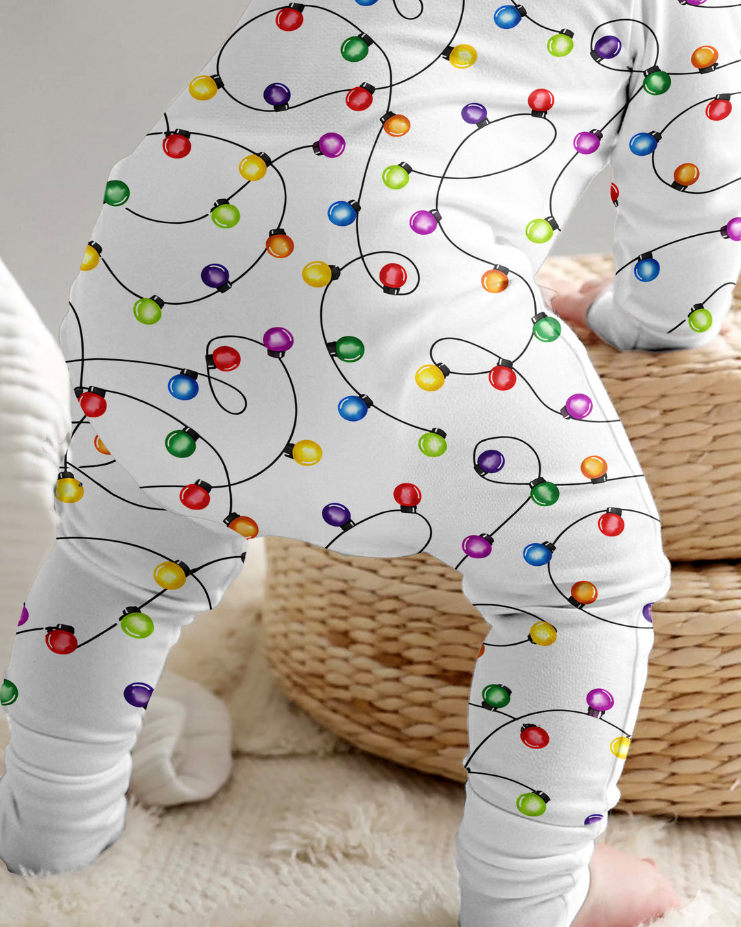 Baby's First Christmas Lights Pyjamas - Colorful & Cozy