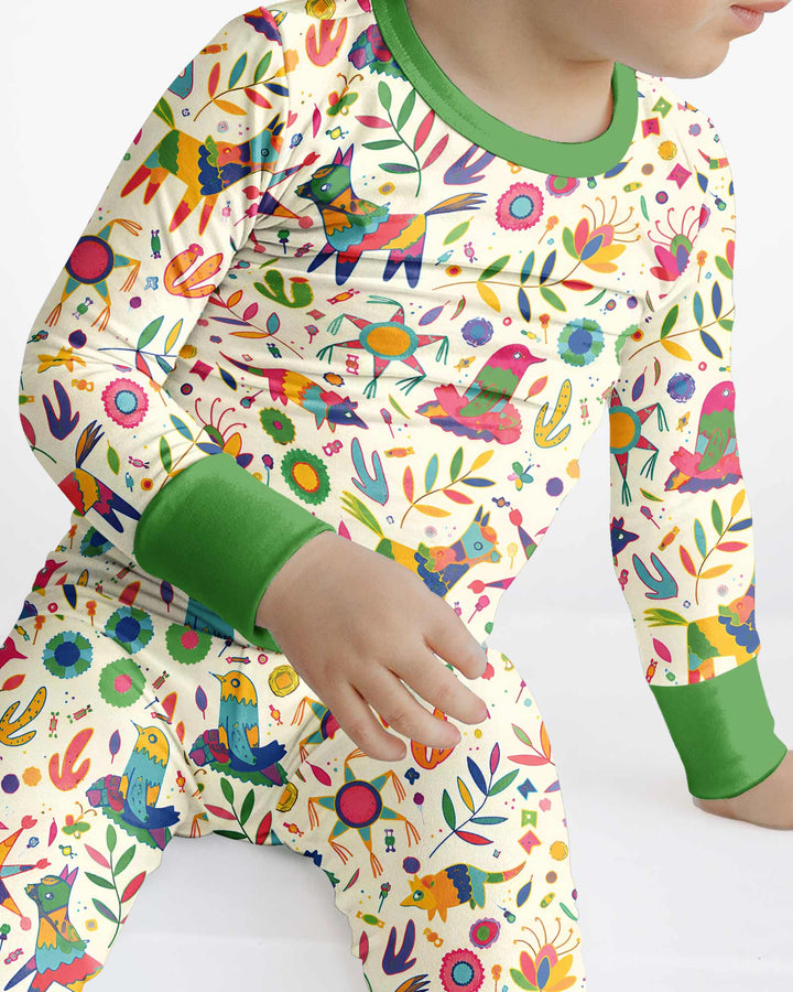 Template Bamboo Two Piece Long Sleeve Pyjamas Set