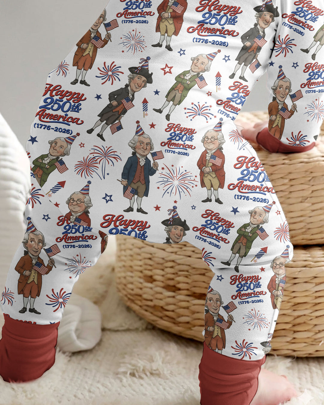 Party Like It's 1776 Family Matching Bamboo Convertible Zippy