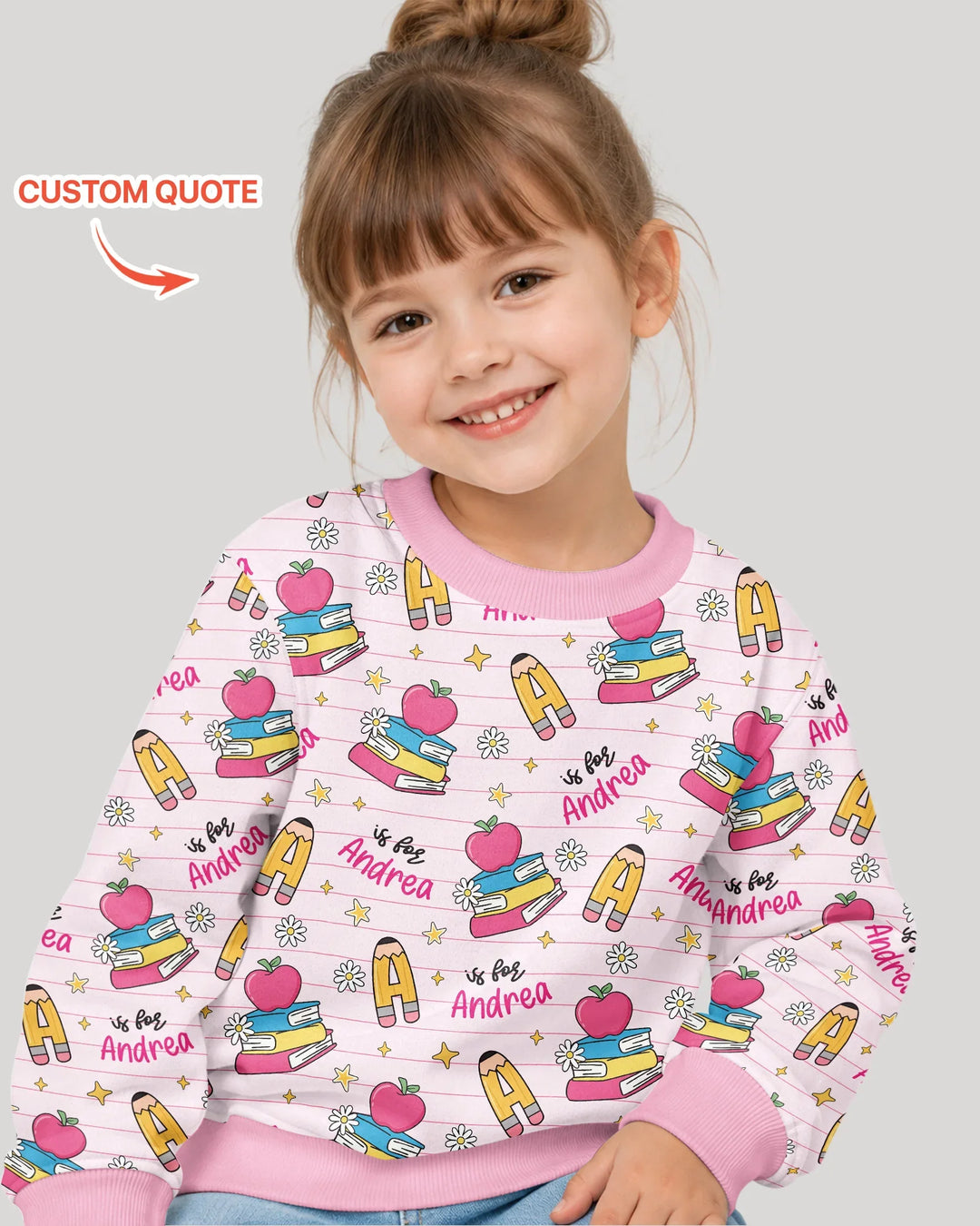 First Day of School Bamboo Crewneck Sweatshirt