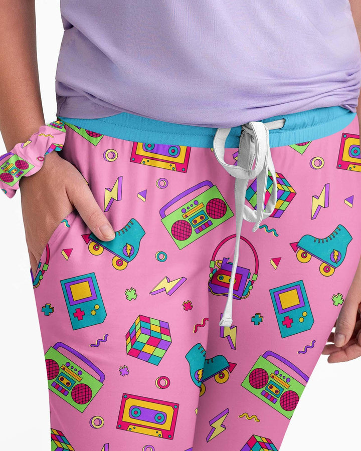 80s Retro Neon Bamboo Women Pajama Set