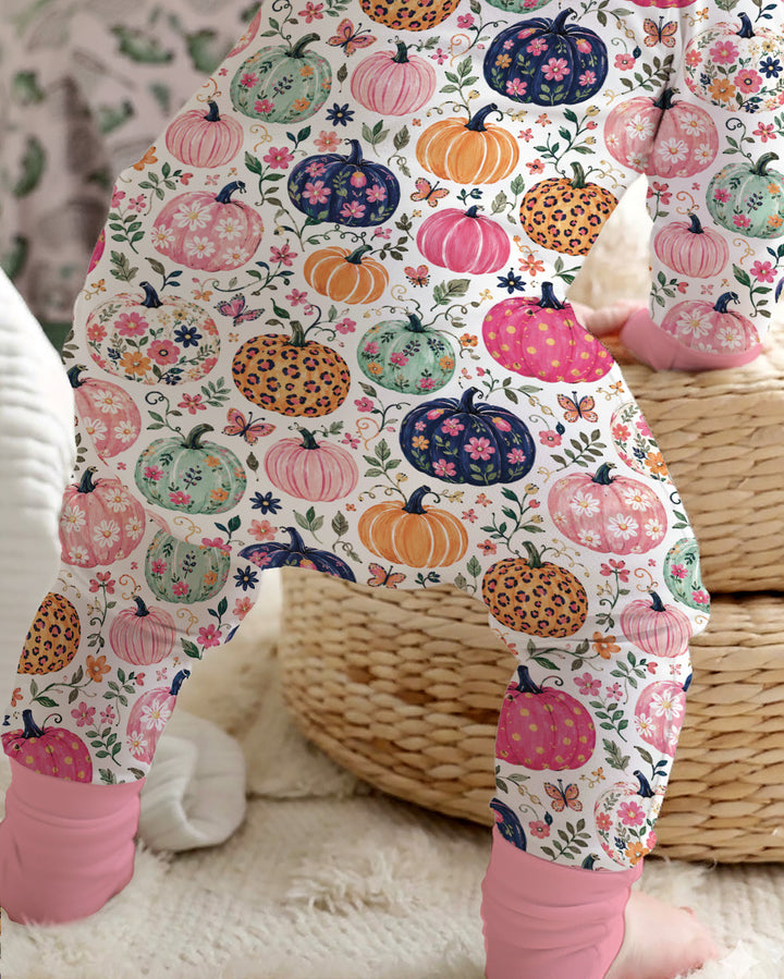 Floral Pumpkin Bamboo Convertible Zippy