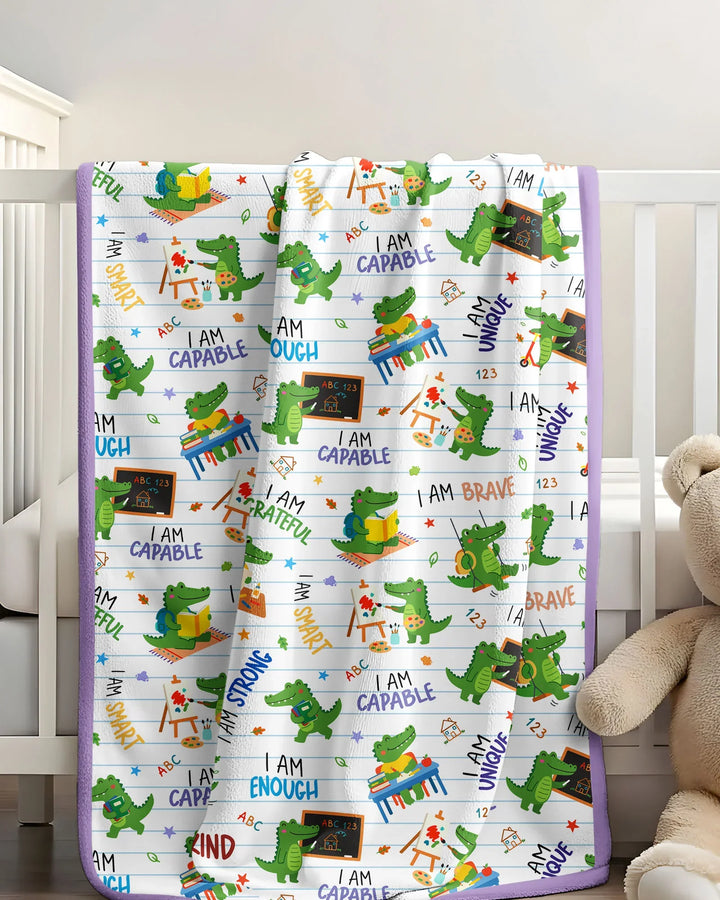 Brave Gator Days Bamboo Blanket