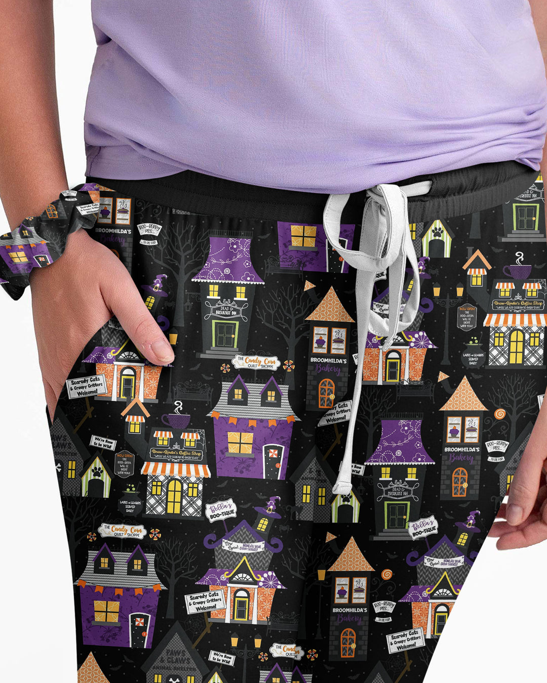 Halloween Hometown Bamboo Women Pajama Set