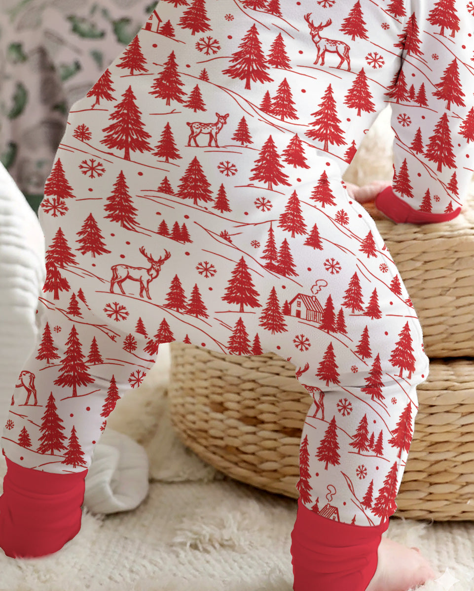 North Pole Train Bamboo Convertible Zippy
