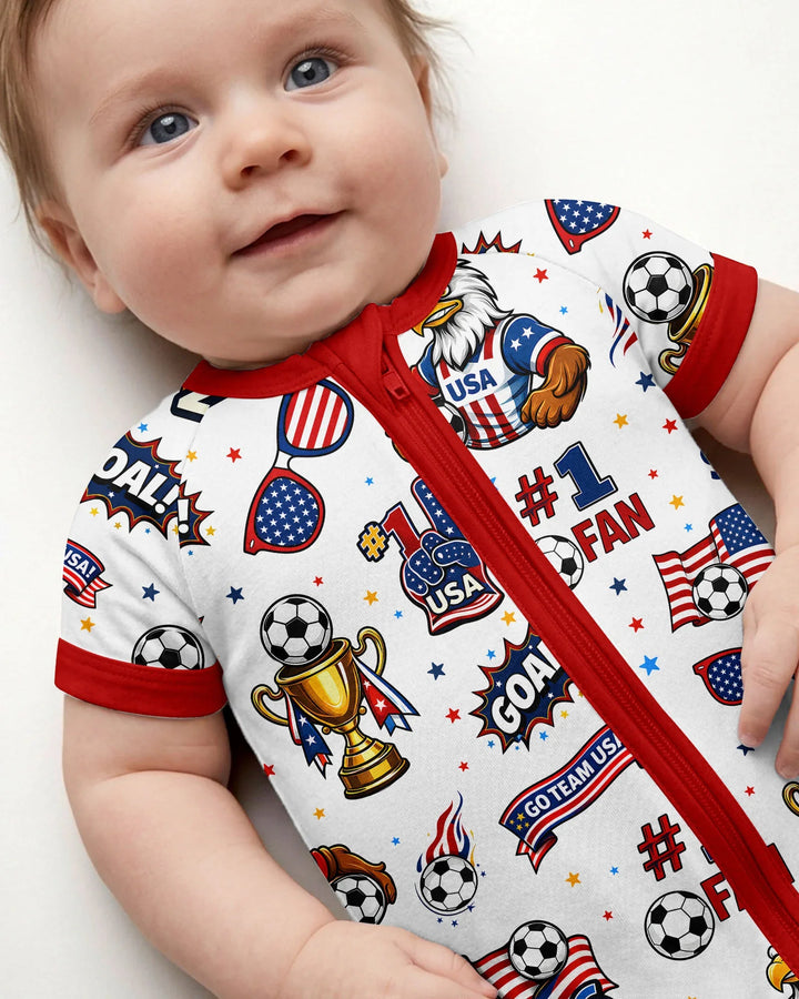 USA Soccer 2026 Party Bamboo Shorty Zippy