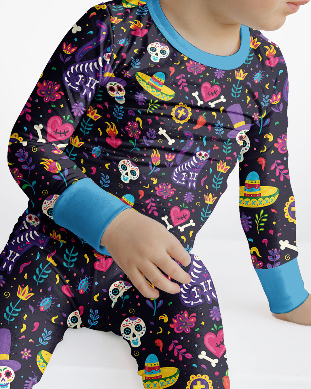 Template Bamboo Two Piece Long Sleeve Pyjamas Set