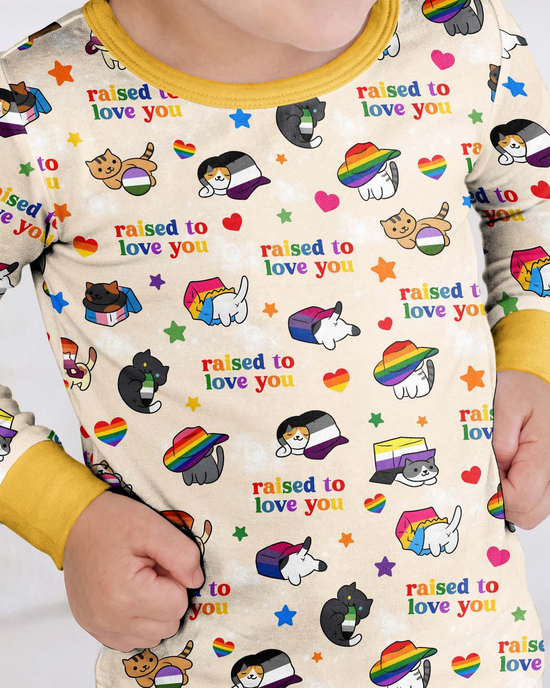 Rainbow Paws Family Matching Bamboo Two Piece Long Sleeve Pajama Set