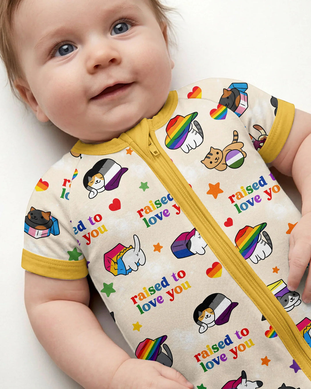 Rainbow Paws Family Matching Bamboo Shorty Zippy