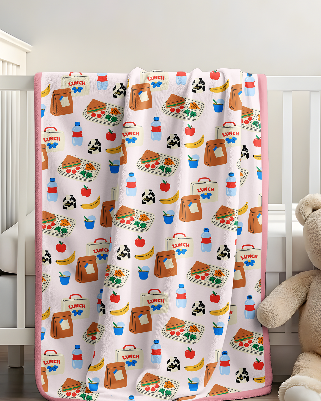 Happy School Lunch Bamboo Blanket