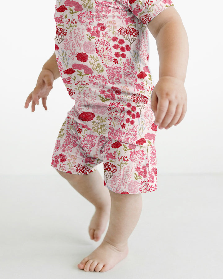 Template Bamboo Two Piece Short Sleeve Shorts Pyjamas Set