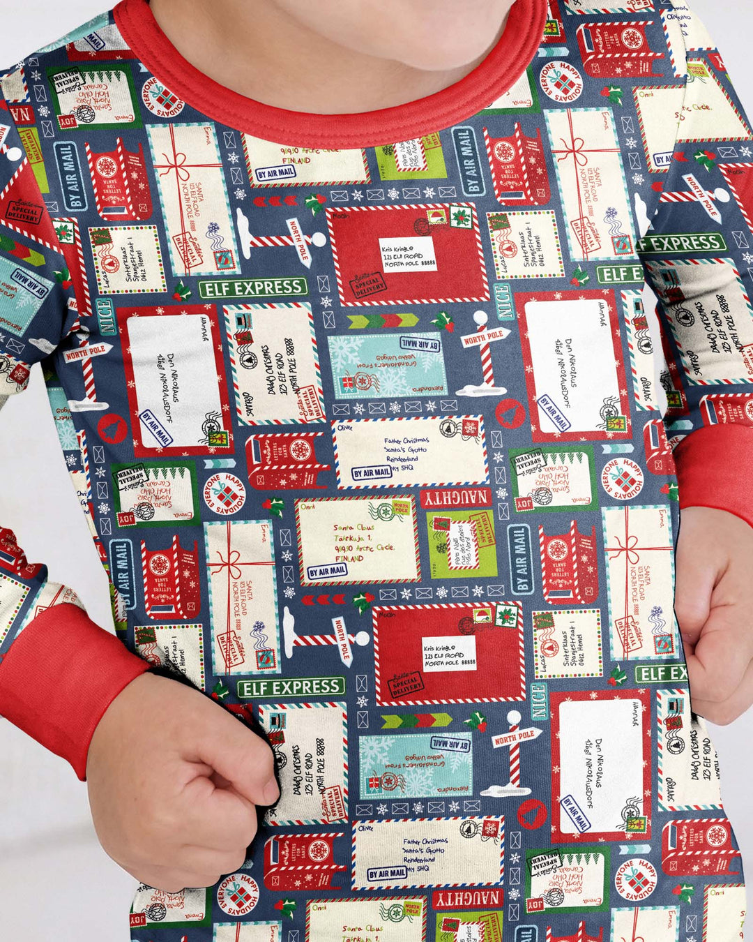 Dear Santa Bamboo Two Piece Long Sleeve Pajama Set