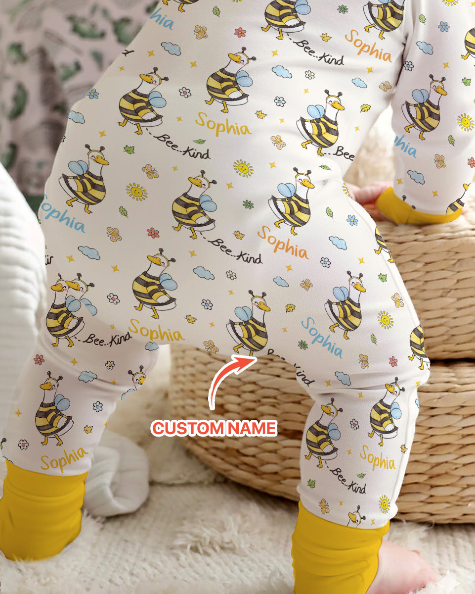 Custom Name Bee Kind The Goose Bamboo Convertible Zippy