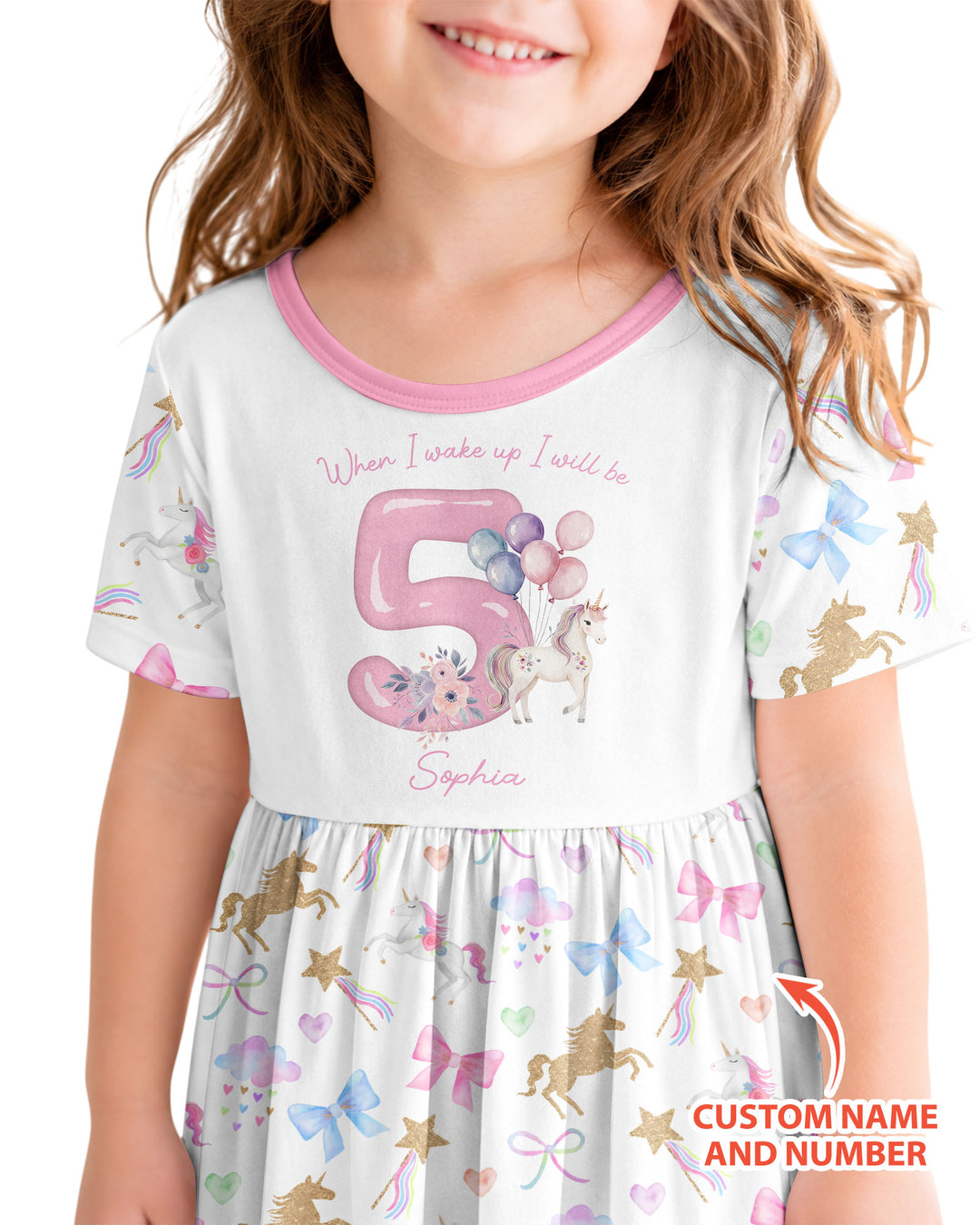 Custom Name When I Wake Up I Will Be Birthday Bamboo Twirl Dress