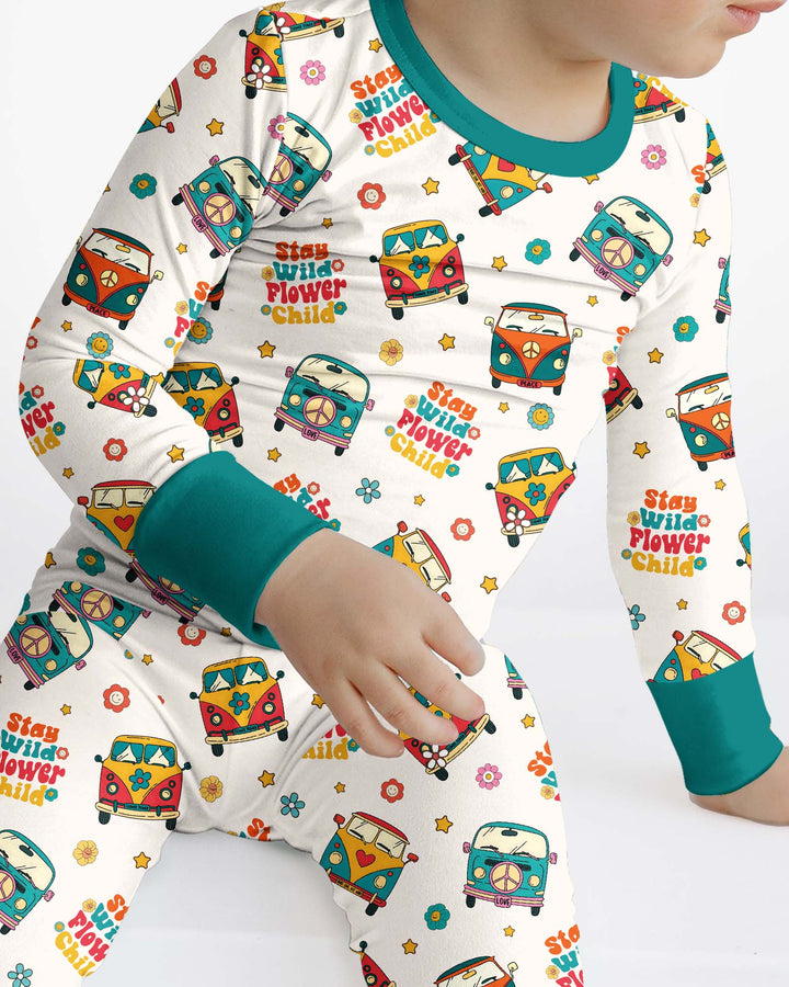 Template Bamboo Two Piece Long Sleeve Pyjamas Set