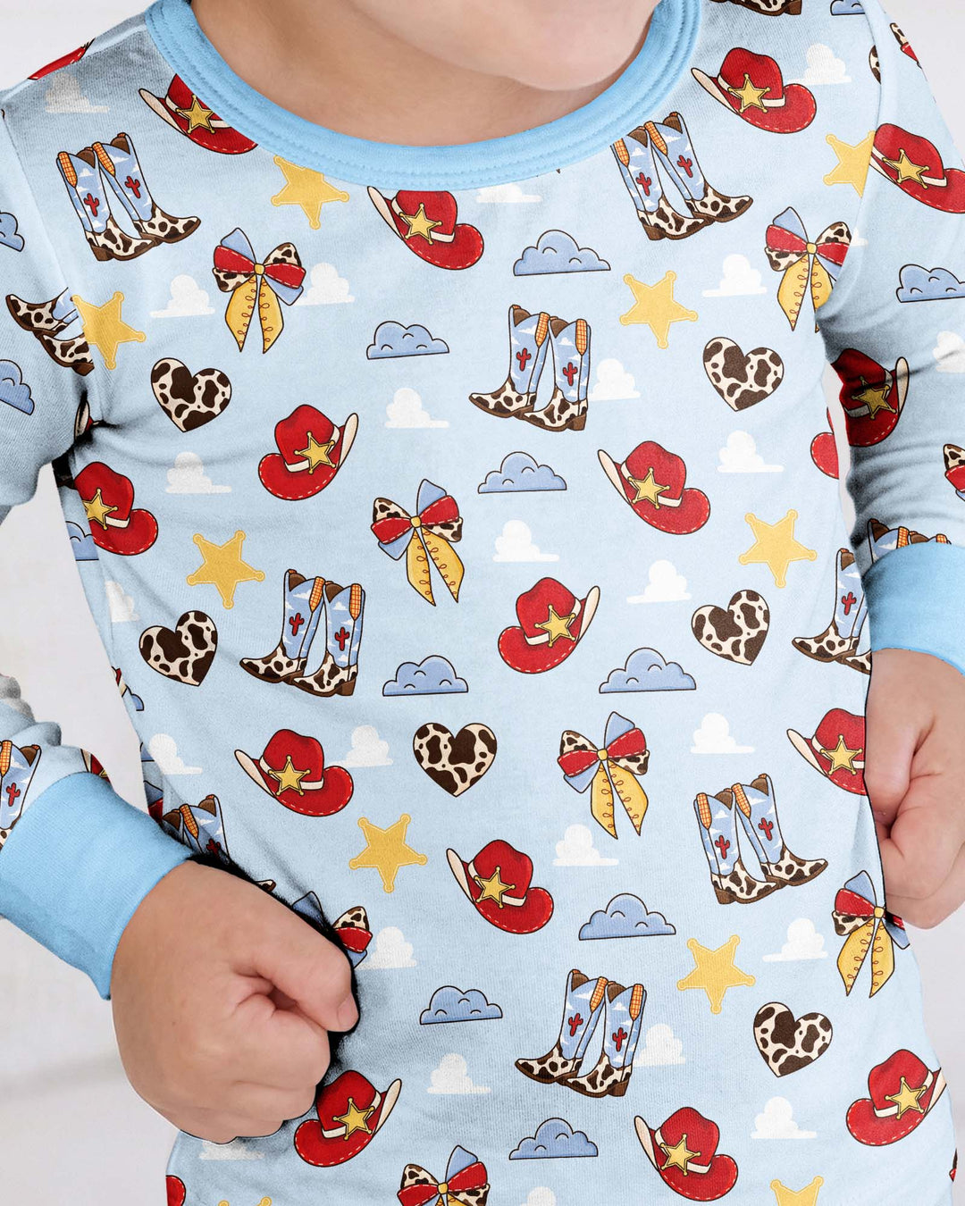 Template Bamboo Two Piece Long Sleeve Pyjamas Set
