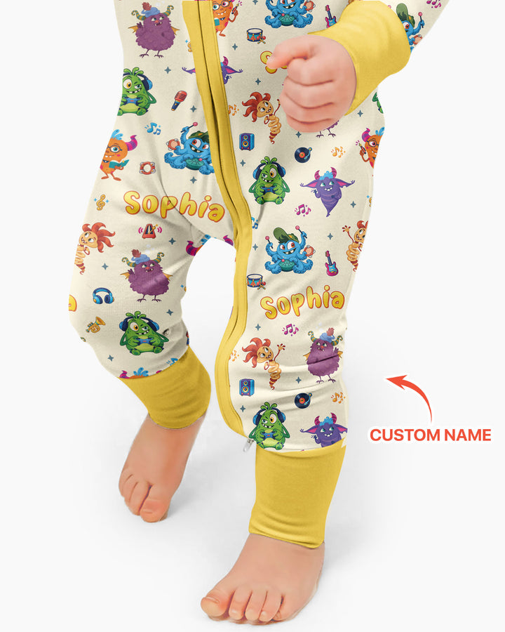 Happy Little Monster Music Band Bamboo Convertible Zippy