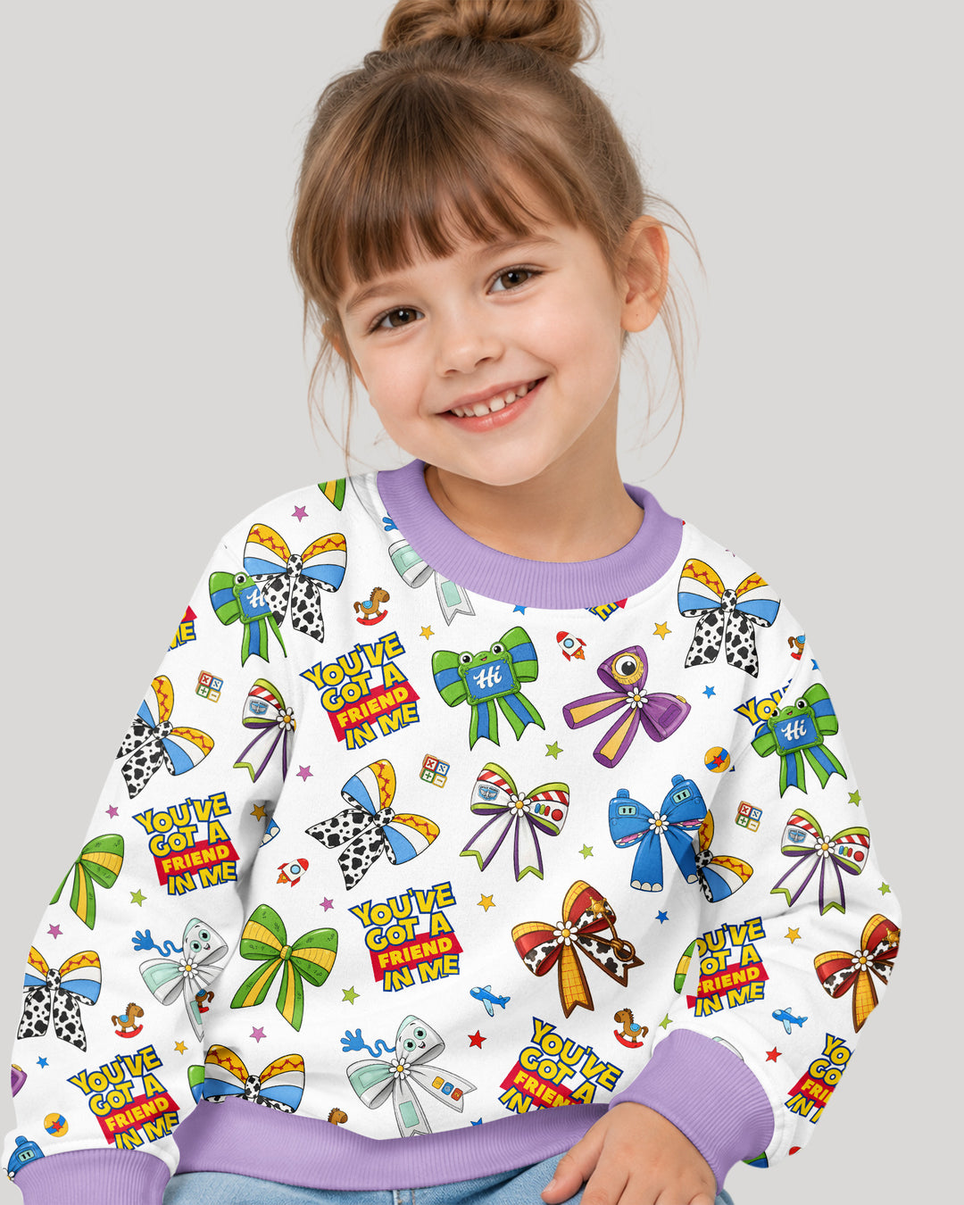Magical Mirror Bow Bamboo Crewneck Sweatshirt