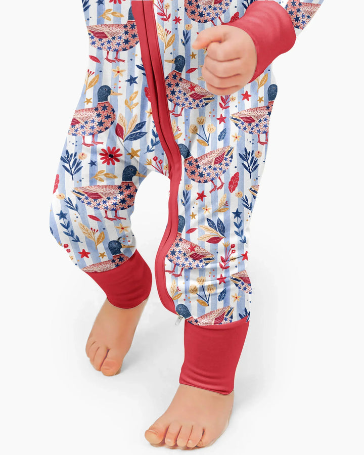 Patriotic Mallard Duck Bamboo Convertible Zippy