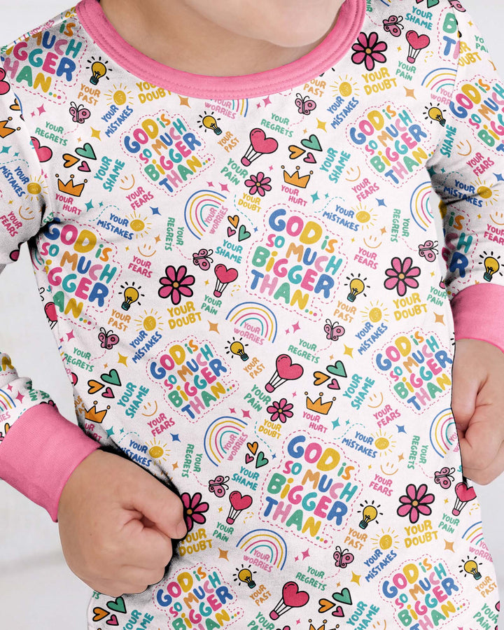 Template Bamboo Two Piece Long Sleeve Pyjamas Set