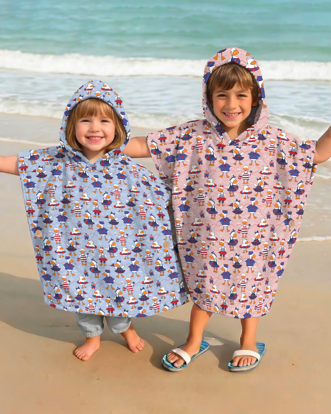 Freedom Floaties Family Matching Bamboo Swim Poncho