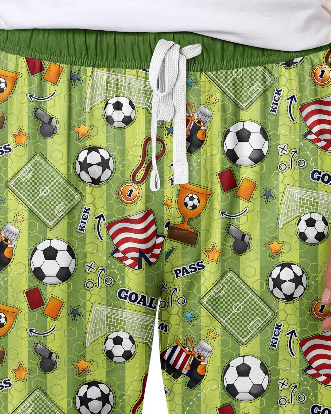 I Love Sports Soccer Bamboo Men's Pajama Set