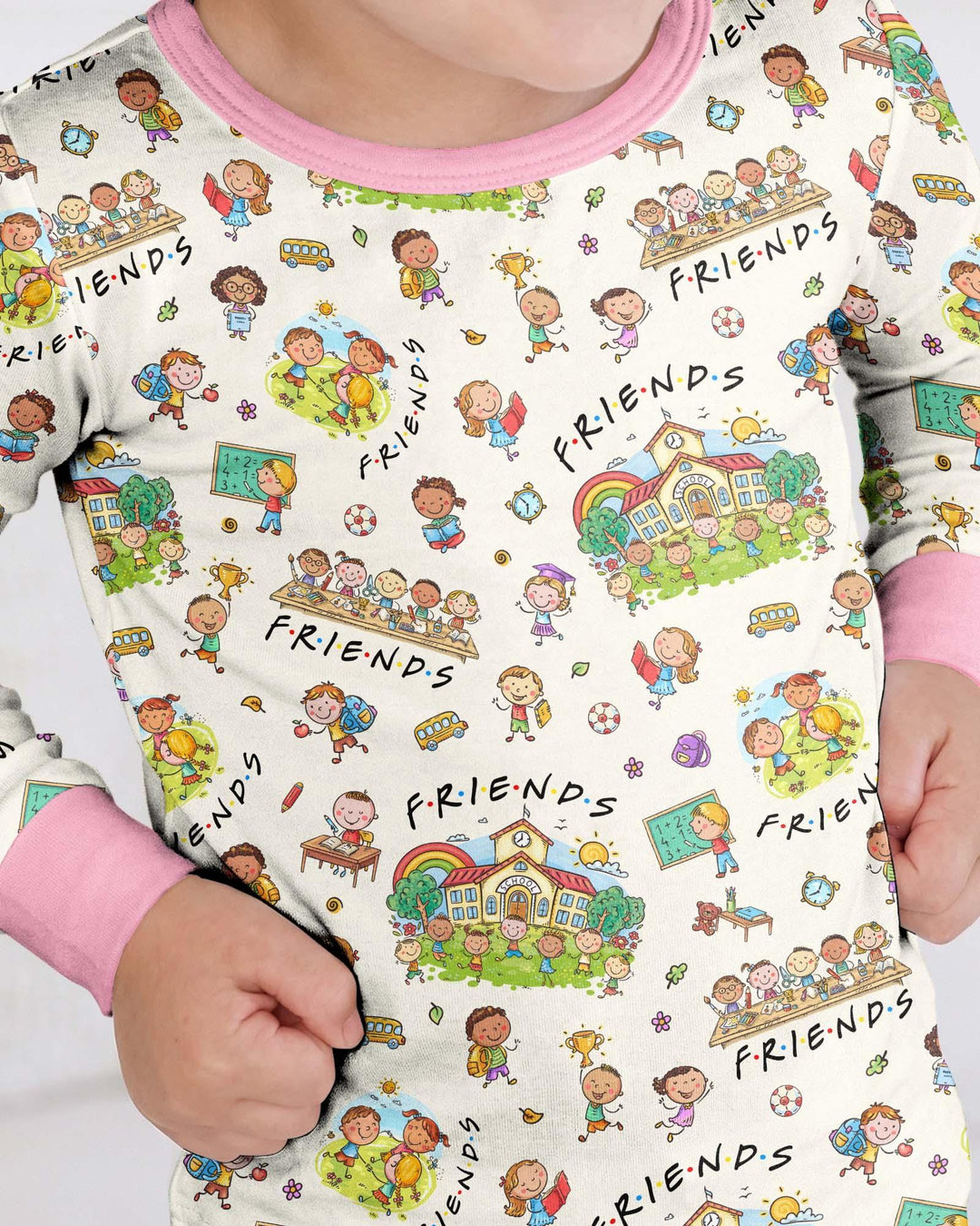 Template Bamboo Two Piece Long Sleeve Pyjamas Set