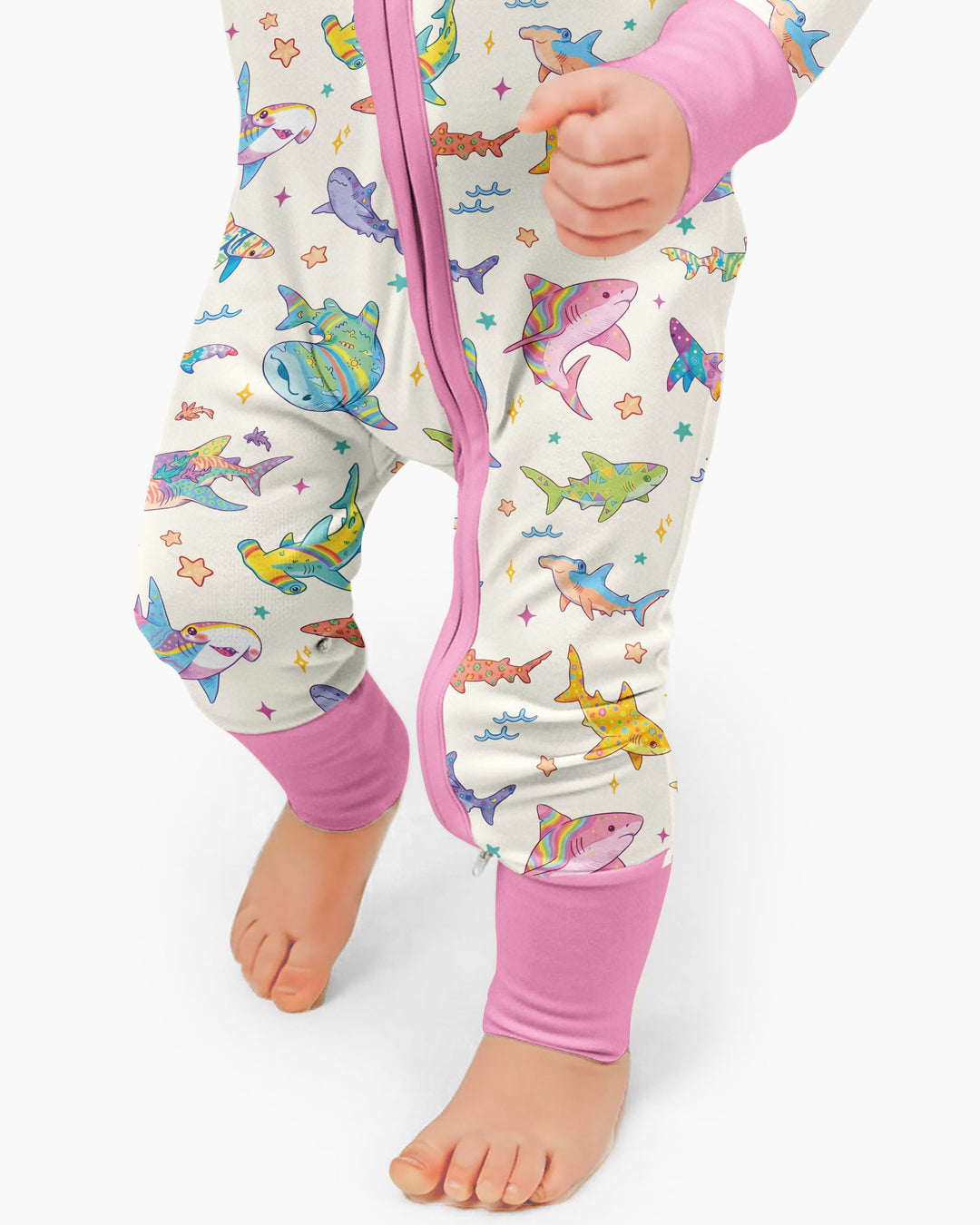 Tropical Sharks Bamboo Convertible Zippy
