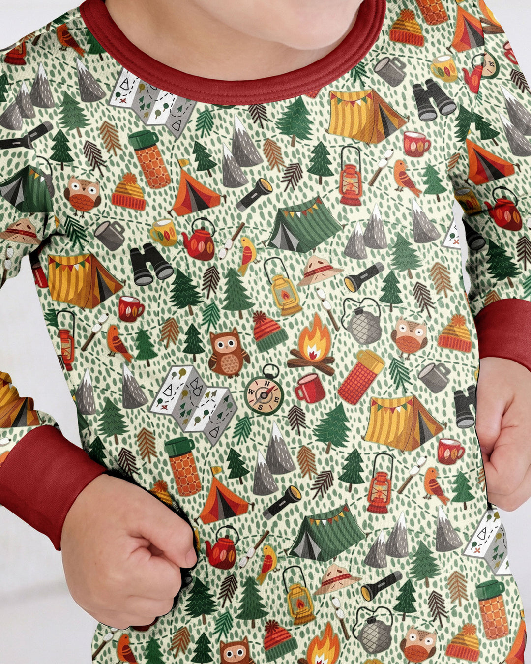 Happy Trails Bamboo Two Piece Long Sleeve Pajama Set