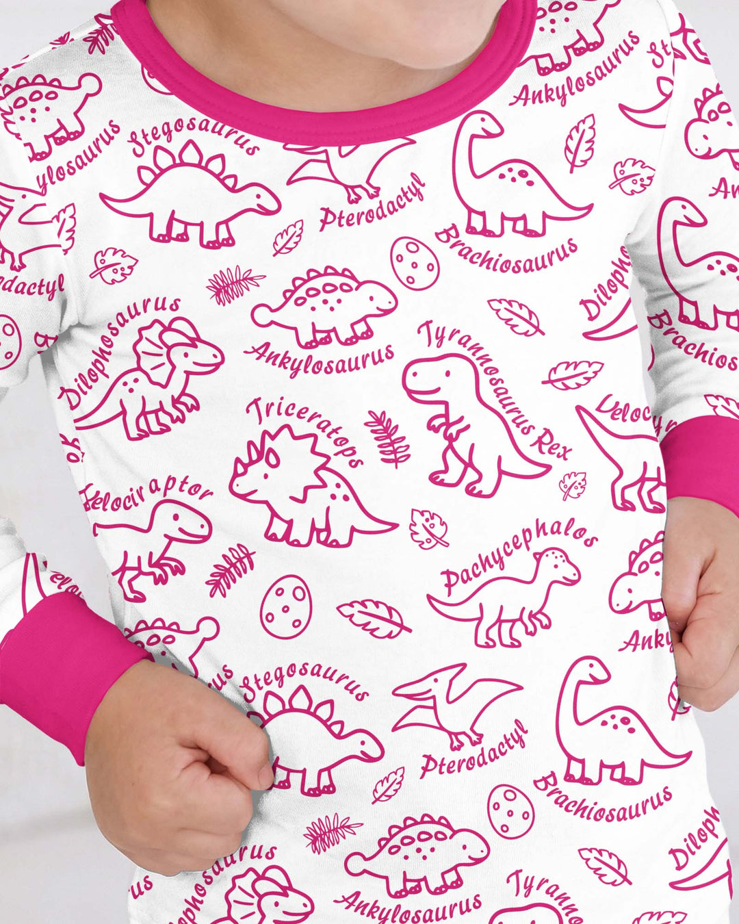 Template Bamboo Two Piece Long Sleeve Pyjamas Set