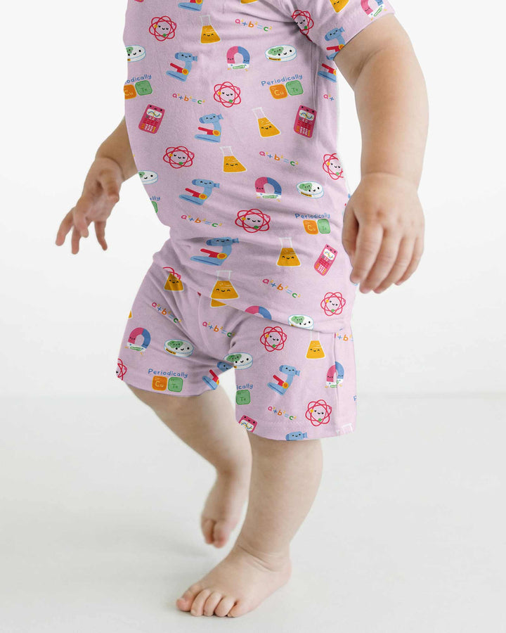 Scientist Lover Family Matching Bamboo Two Piece Short Sleeve Shorts Pajama Set
