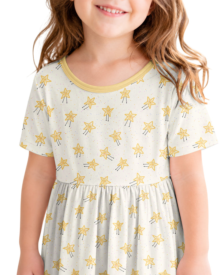 Happy Little Stars Family Matching Bamboo Twirl Dress