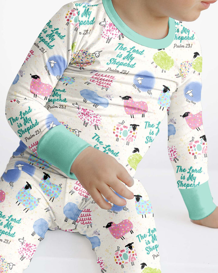Template Bamboo Two Piece Long Sleeve Pyjamas Set