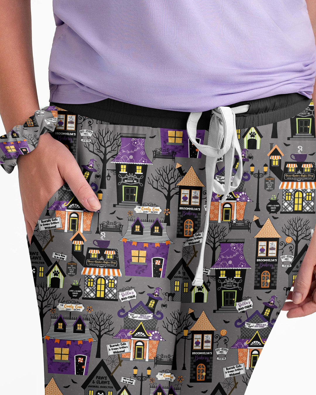 Halloween Hometown Bamboo Women Pajama Set