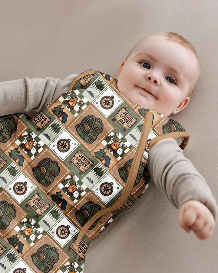 Camping Jesus Loves Me Bamboo Sleep Bag