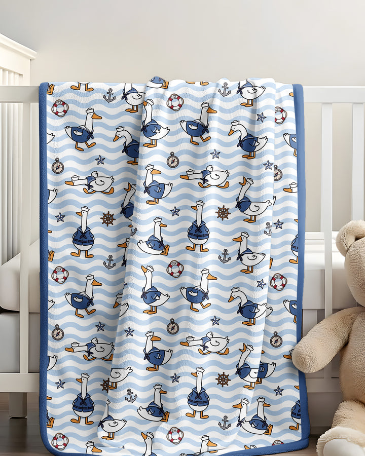 Silly Goose Sailor Bamboo Blanket