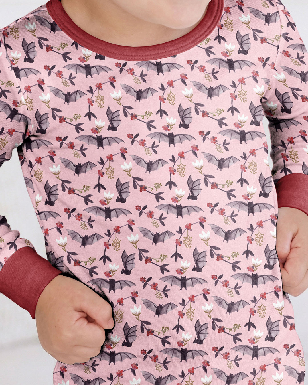 Fruit Bats Bamboo Two Piece Long Sleeve Pajama Set