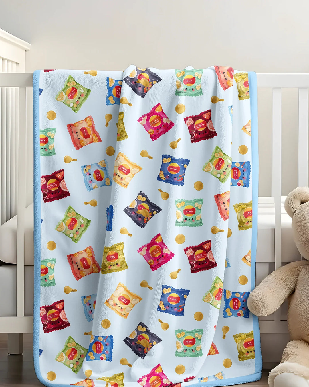 Potato Chips Bamboo Blanket