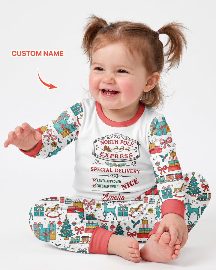 Santa’s Special Delivery Bamboo Two Piece Long Sleeve Pajama Set