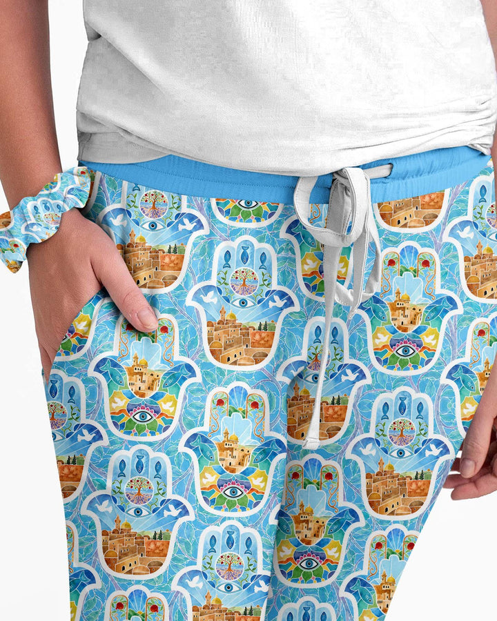 Hamsa Hand Bamboo Women Pajama Set