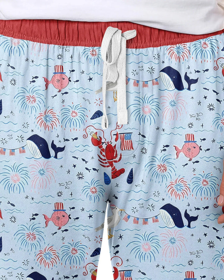 250 Summers Strong Matching Family Bamboo Men's Pajama Set