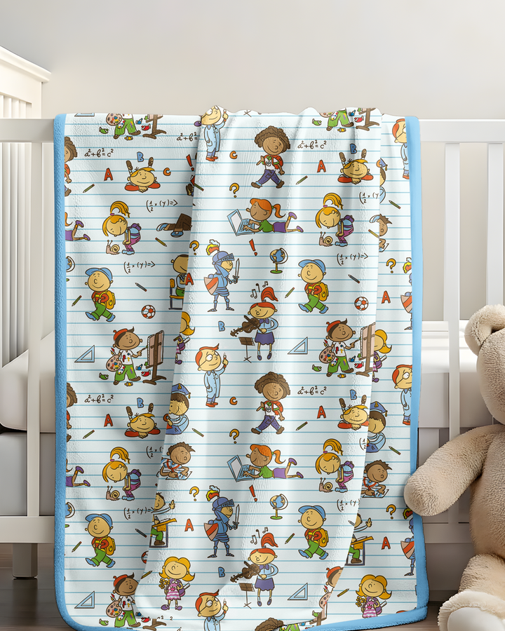 School Days Adventure Bamboo Blanket