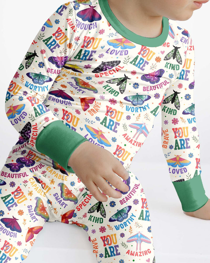 Proud Wings Family Matching Bamboo Two Piece Long Sleeve Pajama Set