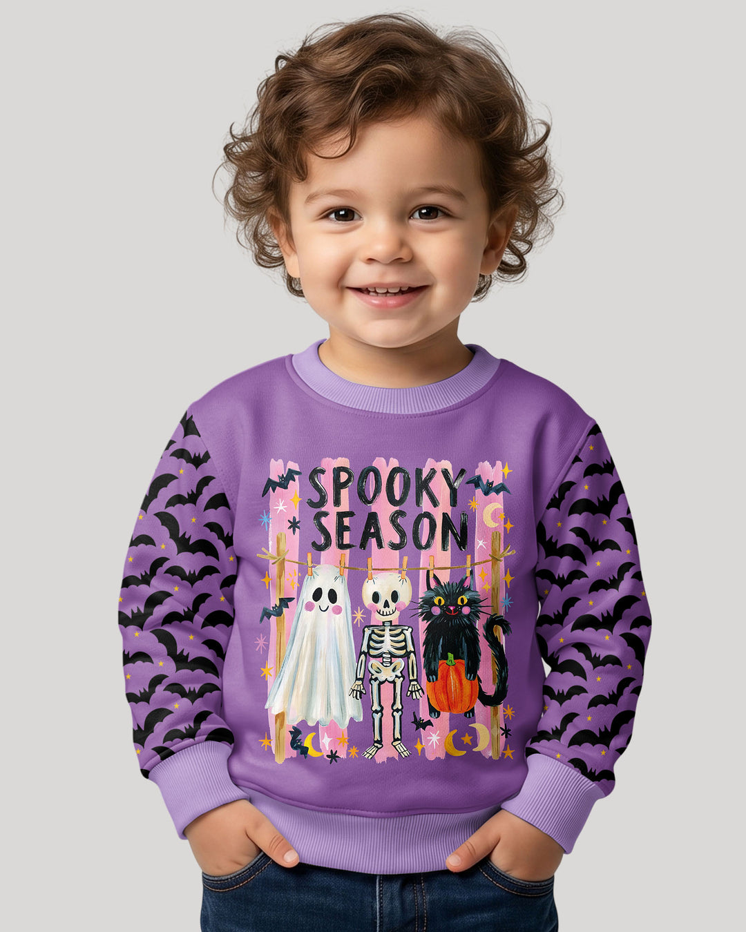 Bats & Boos Family Matching Bamboo Crewneck Sweatshirt