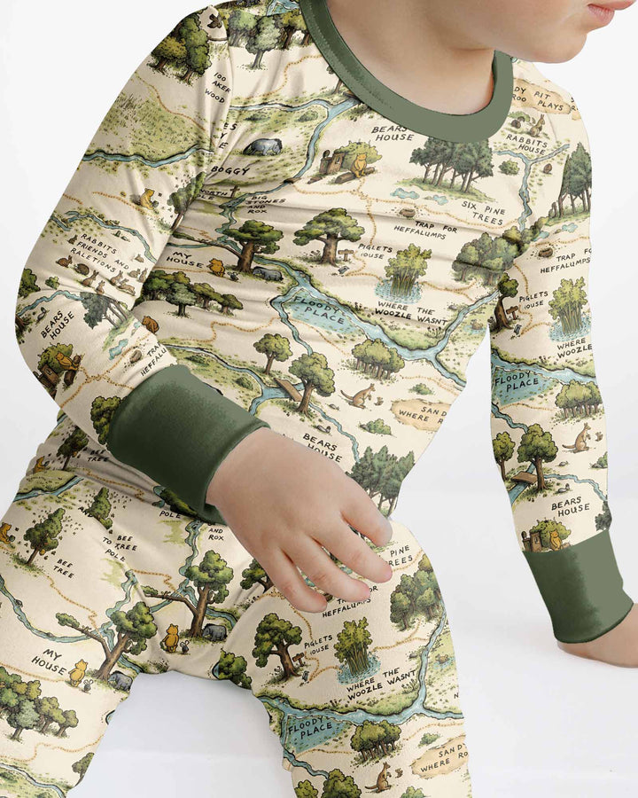 Template Bamboo Two Piece Long Sleeve Pyjamas Set